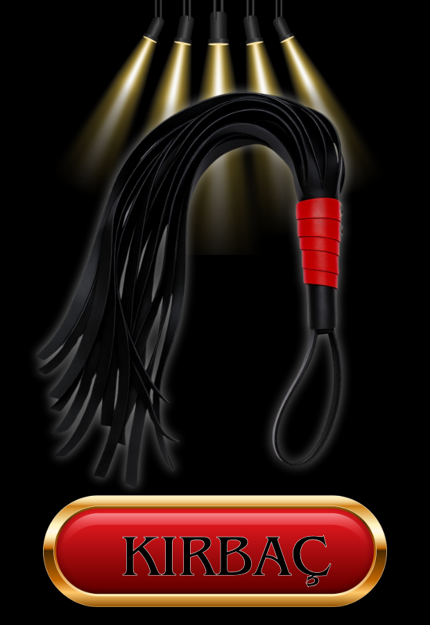 8 Parça Fantazi Seti | Kırmızı Siyah Peluş Kelepçe, Zincirli   Maske, Kırbaç ve Aksesuarlar