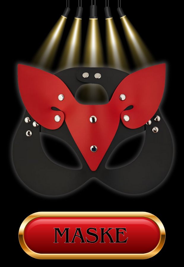 8 Parça Fantazi Seti | Kırmızı Siyah Peluş Kelepçe, Zincirli   Maske, Kırbaç ve Aksesuarlar