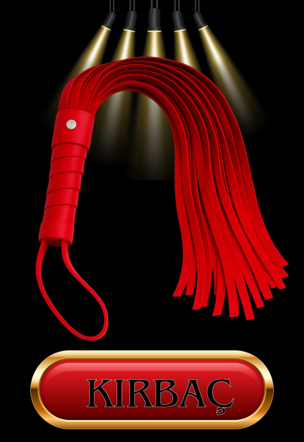 8 Parça Fantazi Seti | Kırmızı Peluş İç Yüzeyli Kelepçe Maske, Kırbaç ve Aksesuarlar