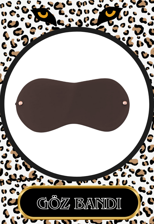 8 Parça Fantazi Seti | Leopar Peluş Detaylı Kelepçe, Zincirli   Maske, Kırbaç ve Aksesuarlar