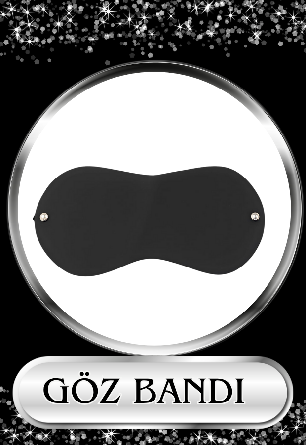 8 Parça Fantazi Seti | Gümüş Simli Peluş Kelepçe, Zincirli   Maske, Kırbaç ve Aksesuarlar