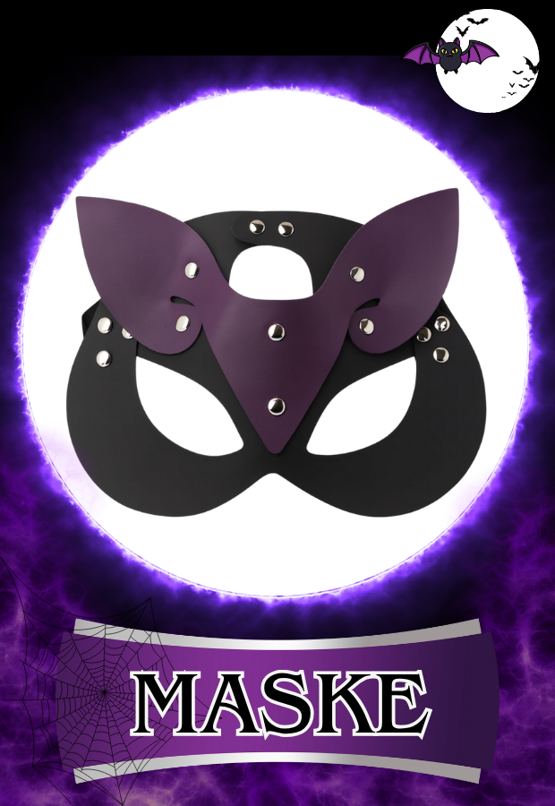 8 Parça Fantazi Seti | Mor Peluş Detaylı Kelepçe, Zincirli   Maske, Kırbaç ve Aksesuarlar