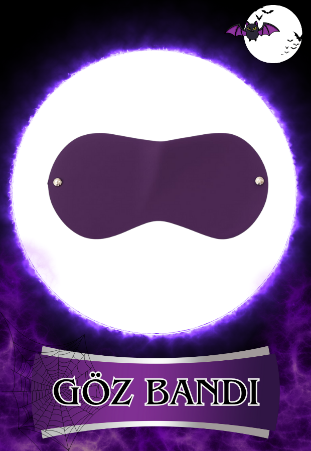 8 Parça Fantazi Seti | Mor Peluş Detaylı Kelepçe, Zincirli   Maske, Kırbaç ve Aksesuarlar