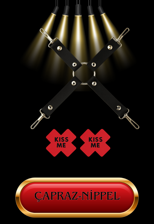 10 Parça Fantazi Seti | Kırmızı Siyah Peluş Kelepçe, Zincirli   Maske, Kırbaç ve Aksesuarlar
