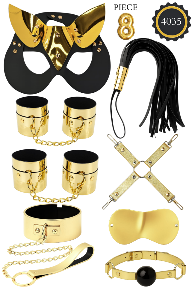 Fantazi Aksesuar Seti – Maske, Kelepçe vb.