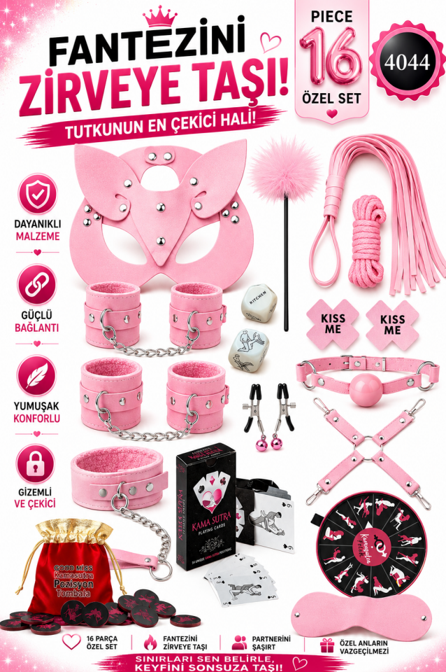 Pembe Fantazi 16 Parça Set