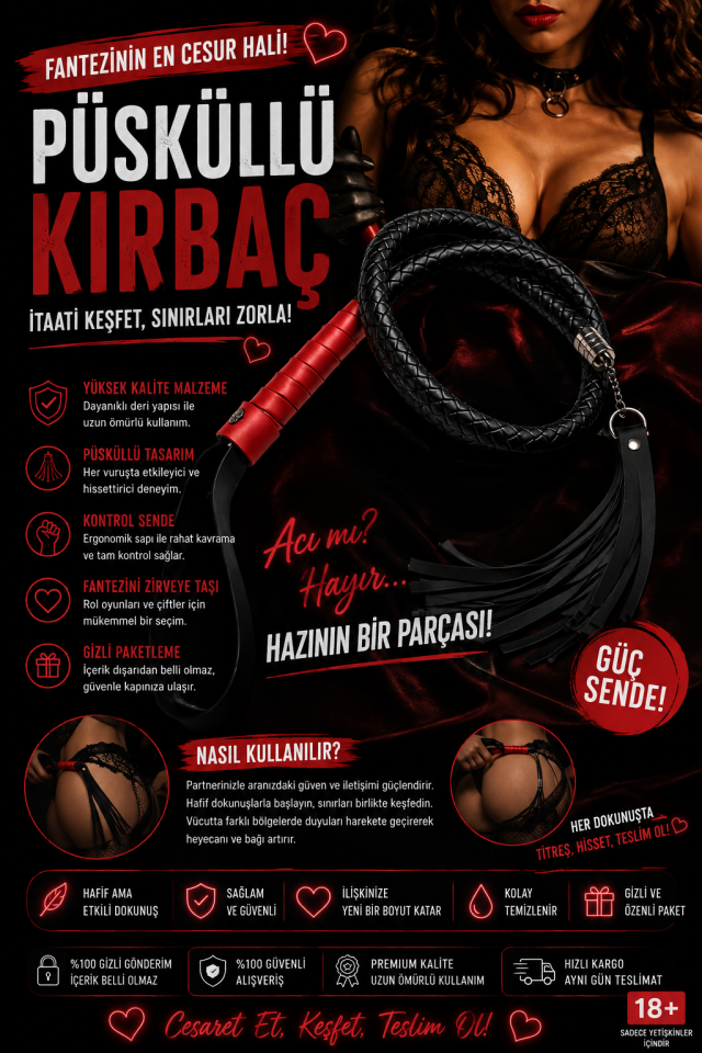 Kırmızı Saplı  Kırbaç